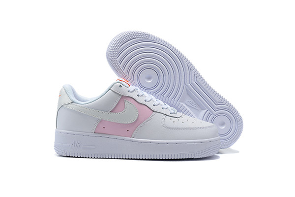 Women's Air Force 1 Low Top White/Pink Shoes 098 Women's Air Force 1 Low Top White/Pink Shoes 098